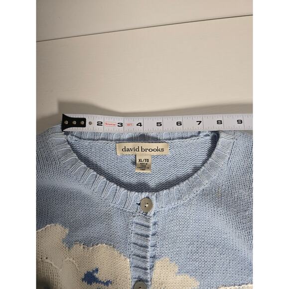 Vintage David Brooks Women's XL Lighthouse American Flag Knit Sweater Nautical - Picture 3 of 10